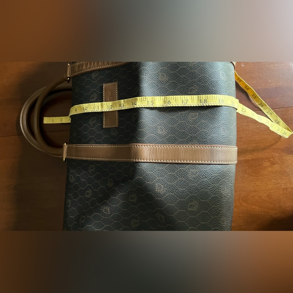 Authentic Vintage Christian Dior Honeycomb Tote w Dior Lock &Key EUC - Picture 13 of 16